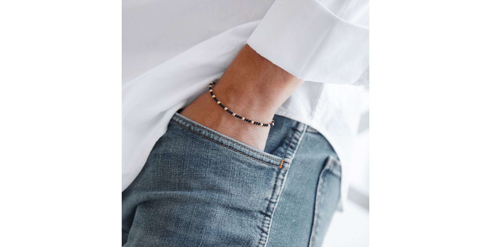 Pánský náramek se šňůrkou Magic Shamballa