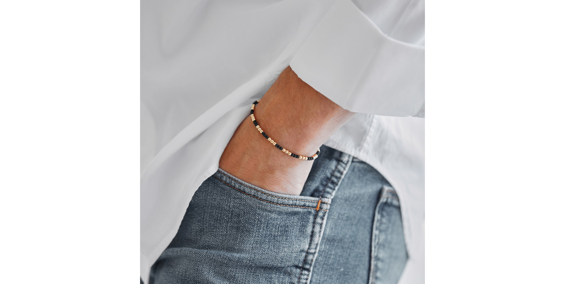 Pánský náramek se šňůrkou Magic Shamballa