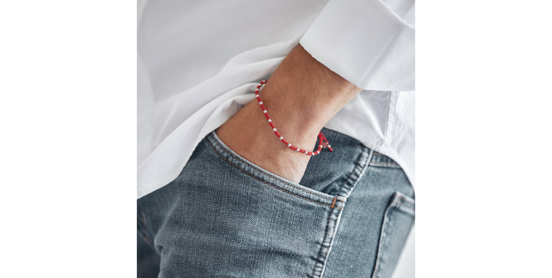 Pánský náramek se šňůrkou Magic Shamballa