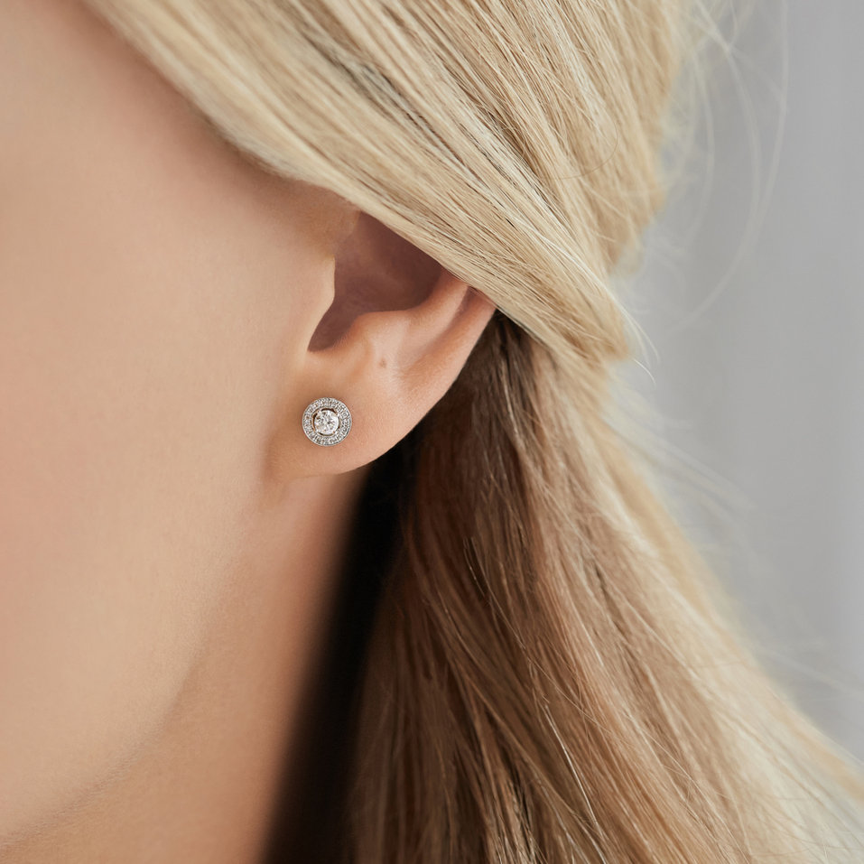 Náušnice s diamanty Sparkling Rain