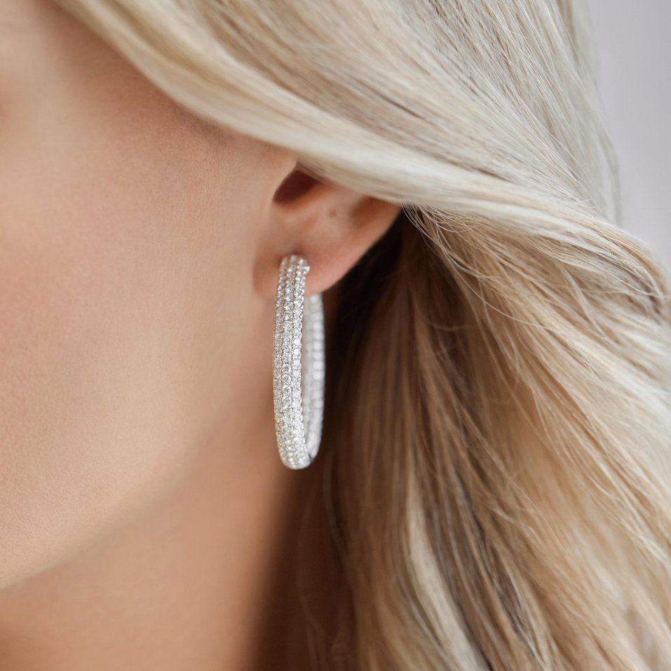 Náušnice s diamanty Eclipse