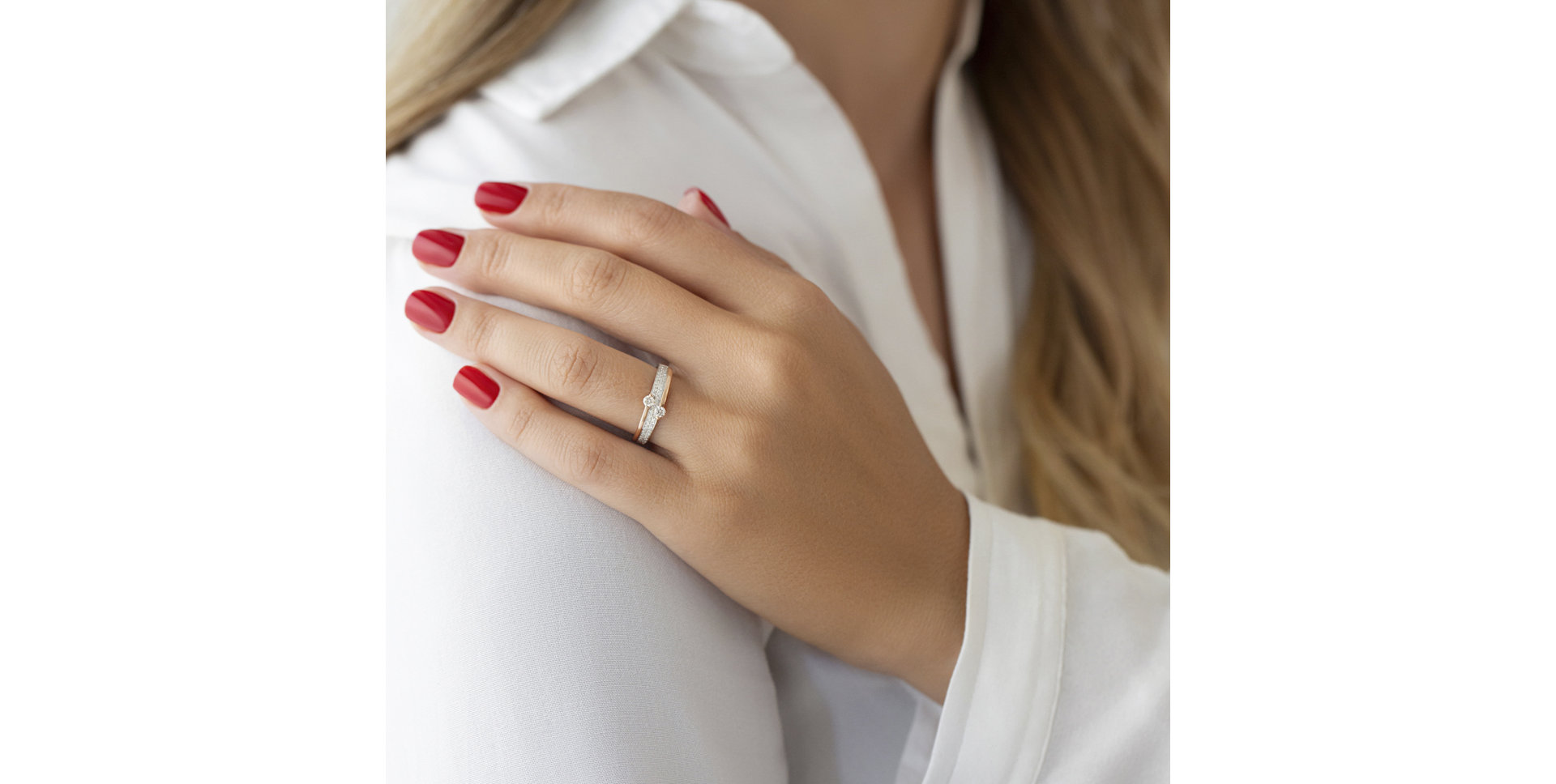 Prsten s diamanty Leila