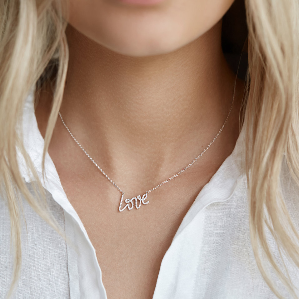 Náhrdelník s diamanty Luxury Love