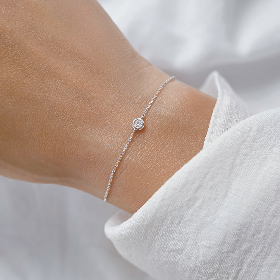 Náramek s diamantem Sparkling Dot