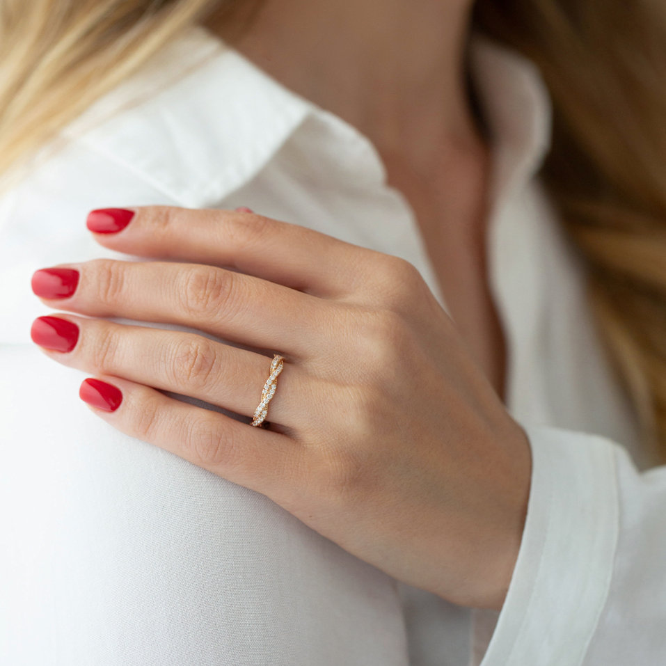 Prsten s diamanty Tangled