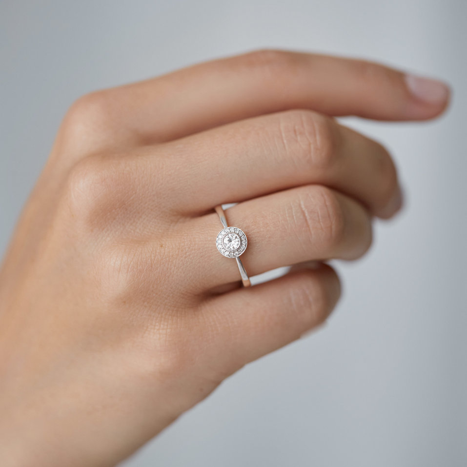 Prsten s diamanty Sun Highness