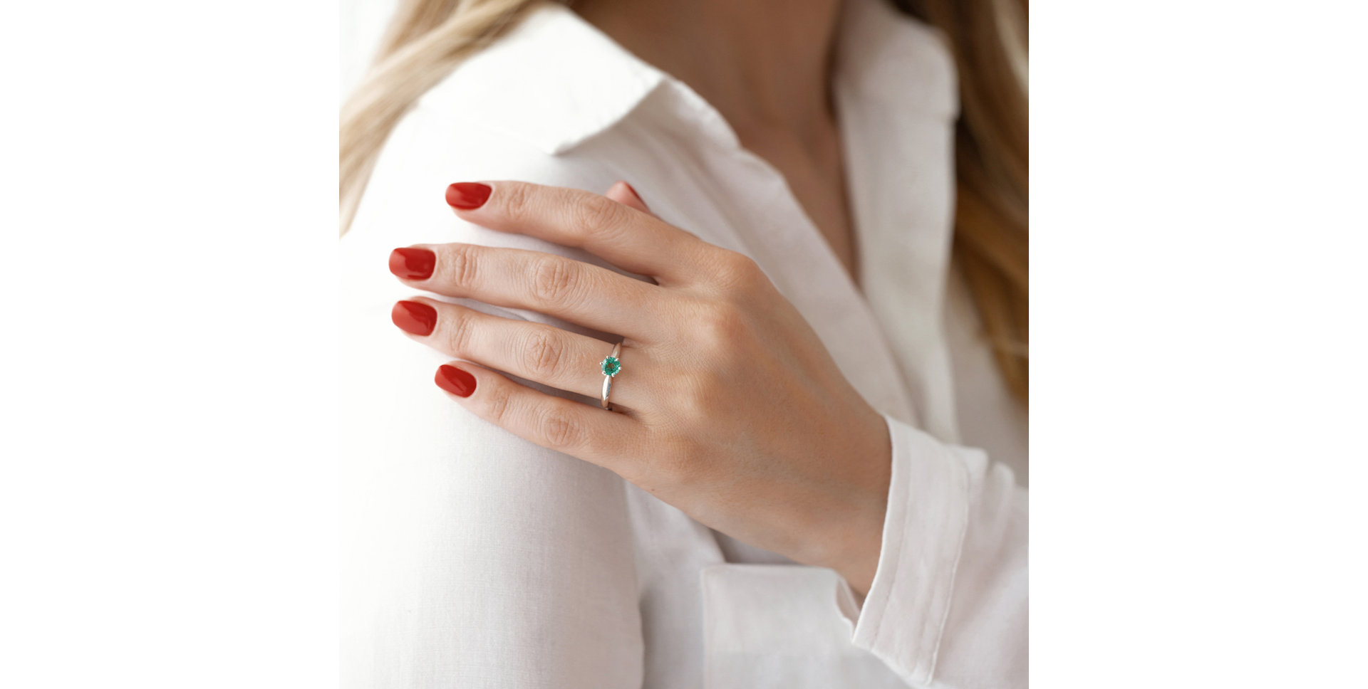 Prsten se smaragdem Eternal Joy