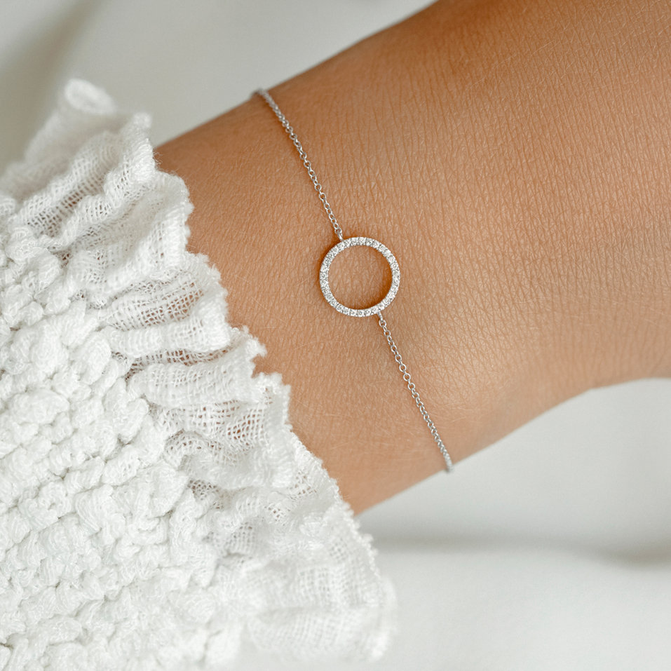 Náramek s diamanty Circle