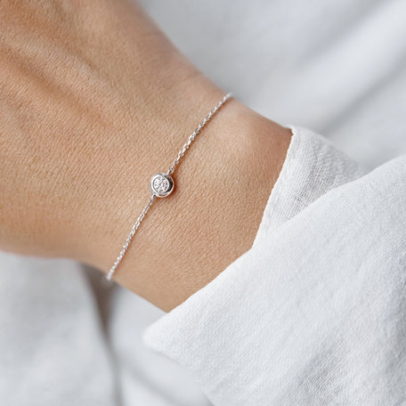 Náramek s diamantem Sparkling Dot