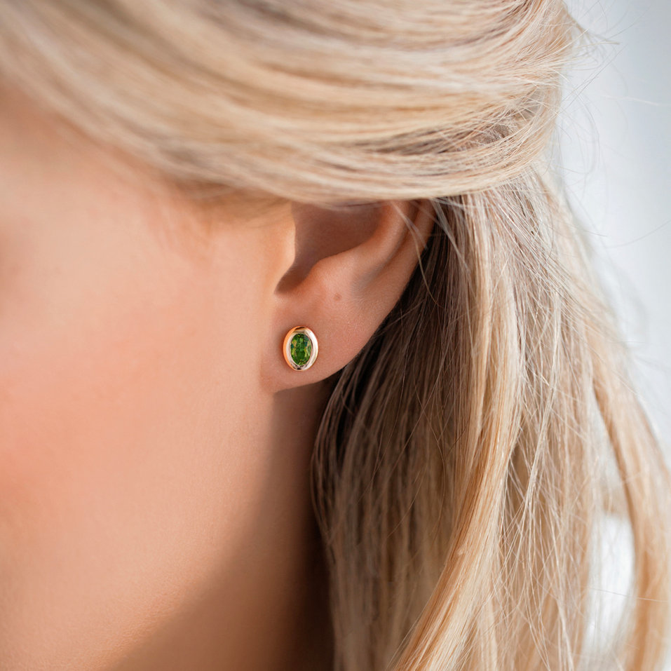 Náušnice s ametystem green Sweet Candy