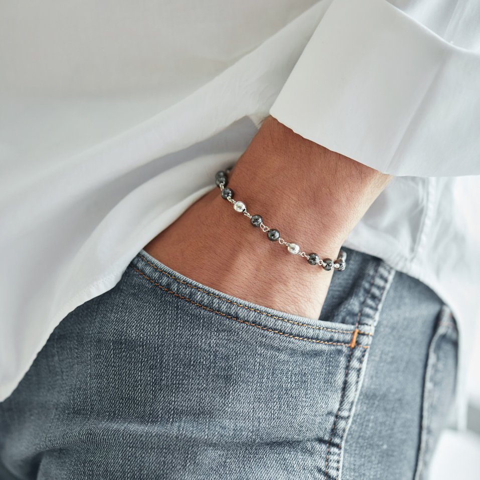 Náramek s černými diamanty Donatella