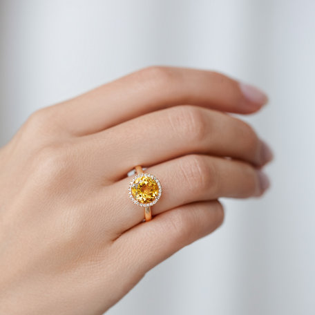 Prsten s diamanty a tanzanitem Bonbon