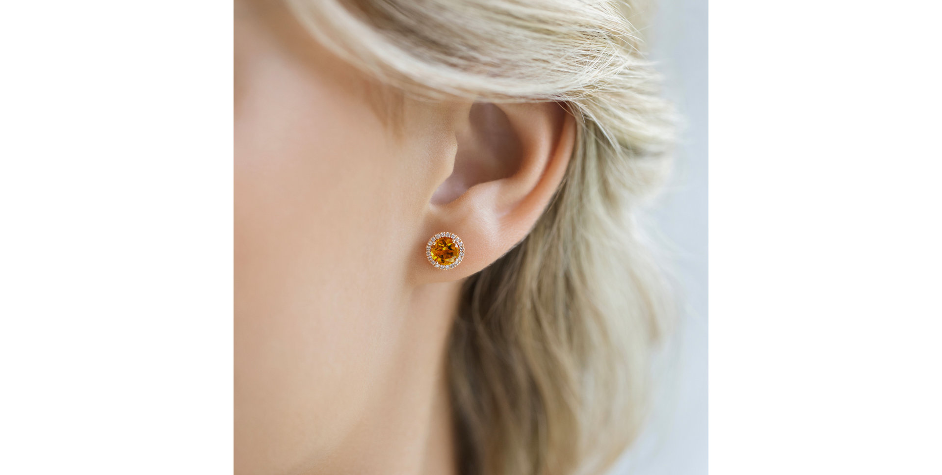 Náušnice s diamanty a tanzanitem Eternal Sunshine