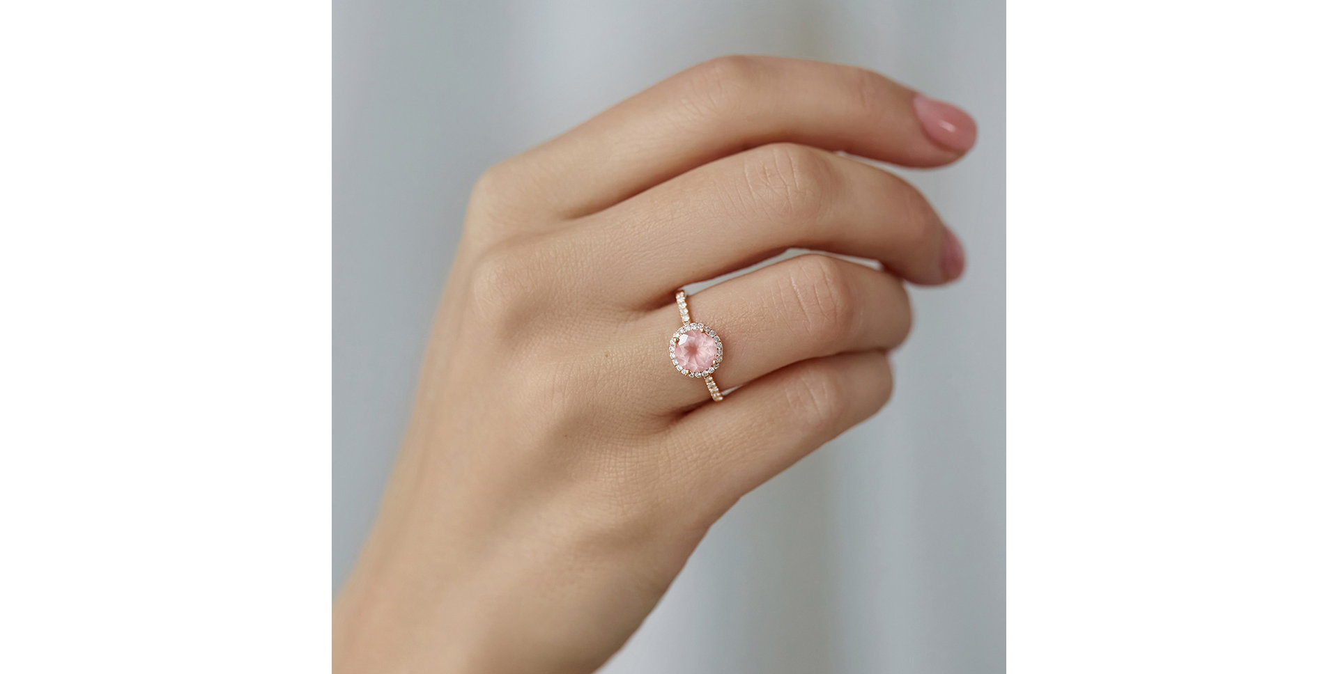 Prsten s diamanty a ametystem brazil Sparkly Bonbon