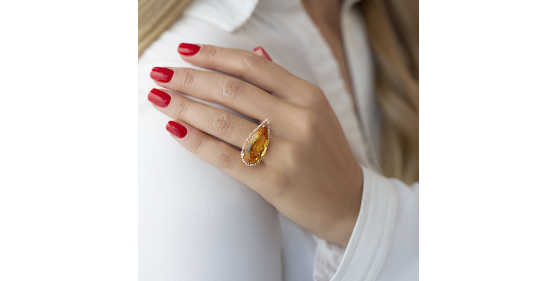 Prsten s ametystem a diamanty Kaylynn