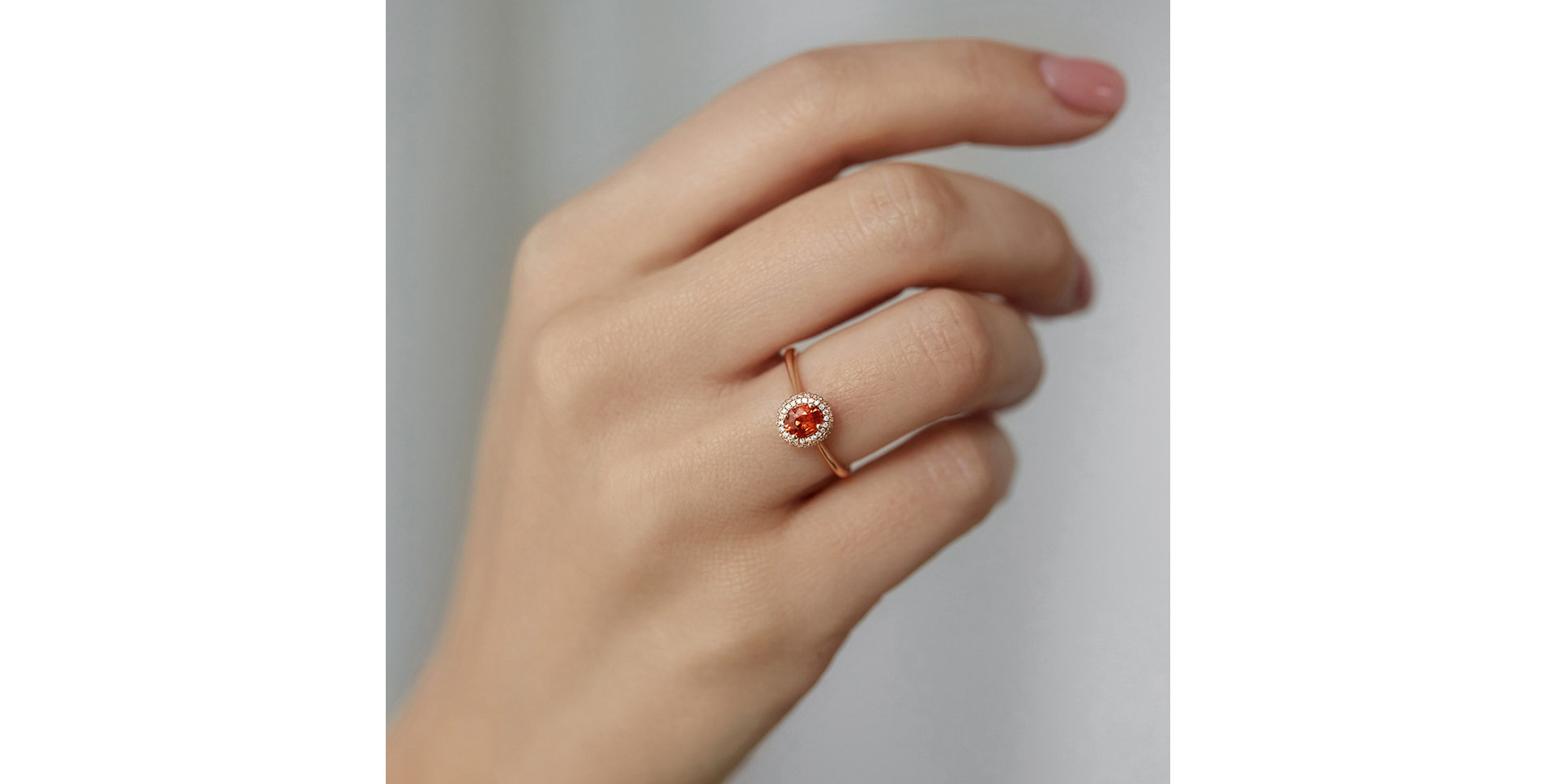 Prsten se safírem a diamanty Bridgette