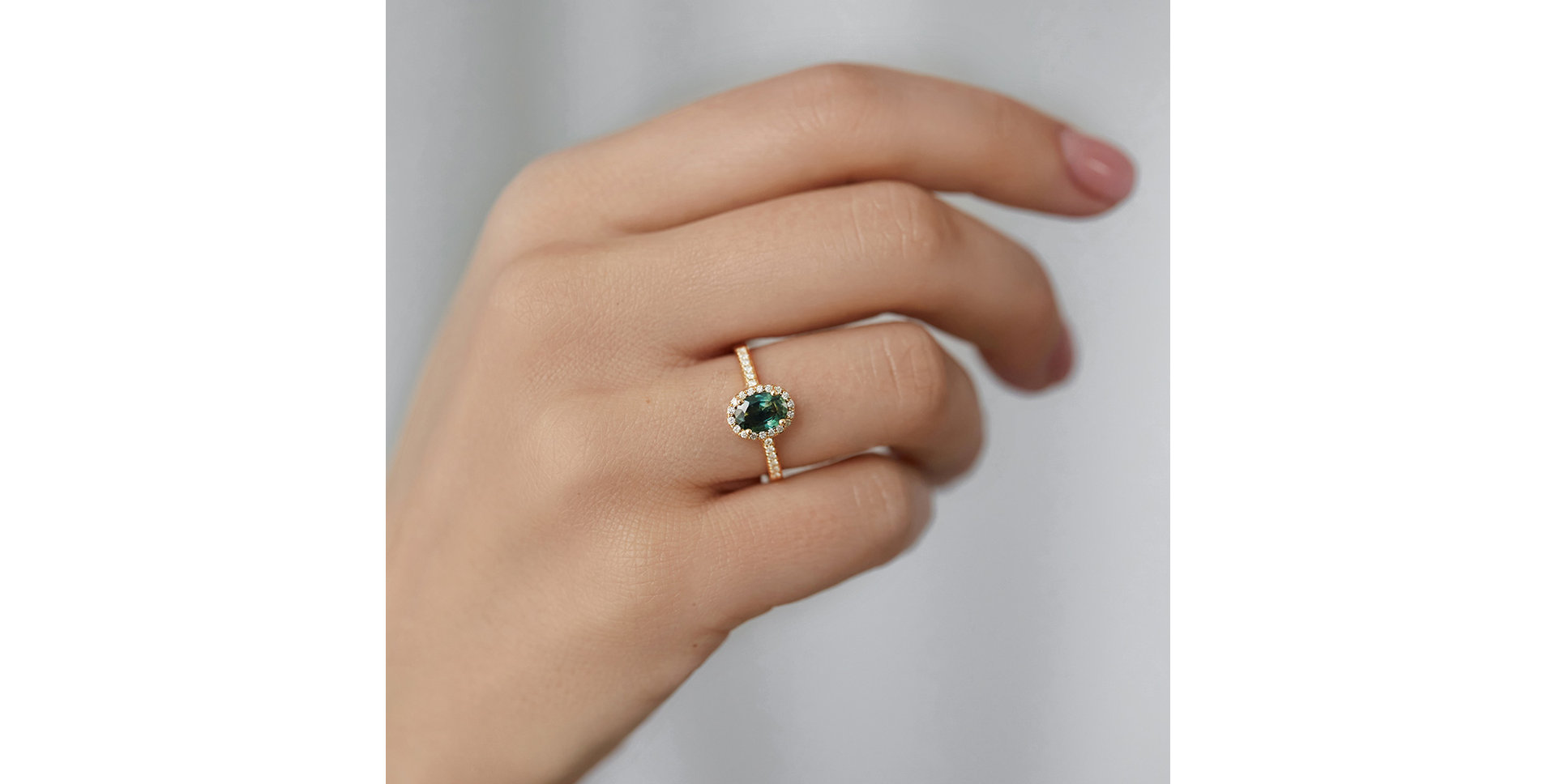 Prsten s safírem a diamanty Princess Desperation