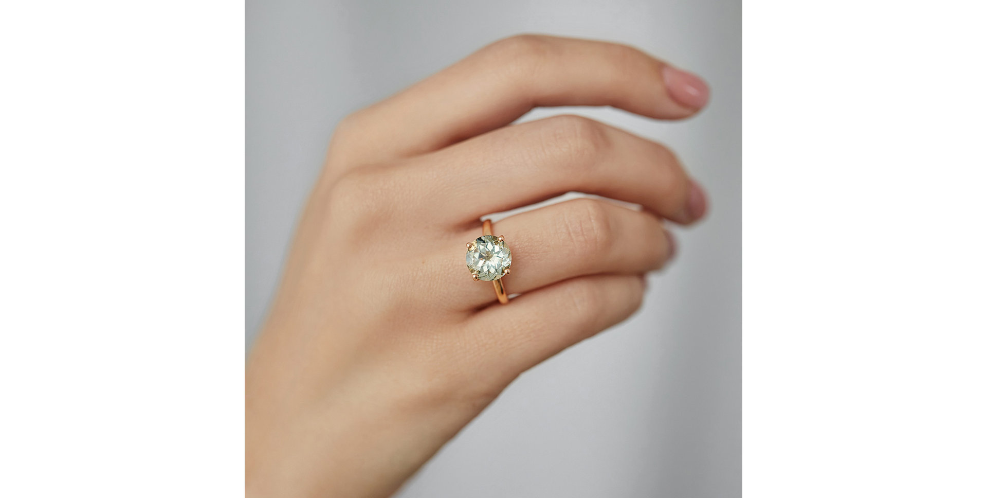 Prsten s ametystem green Bonbon