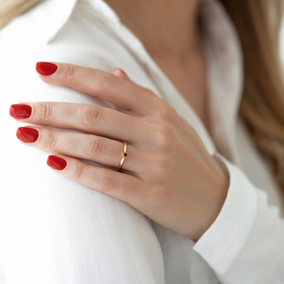 Prsten s modrým diamantem Eternal Joy