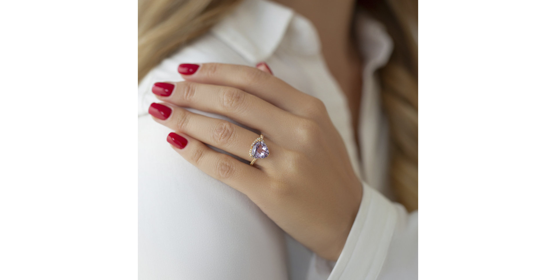 Prsten s citrínem a diamanty Jonina