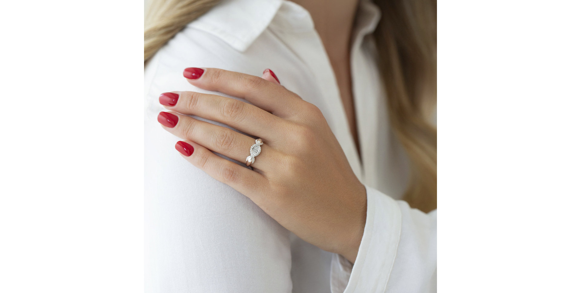 Prsten s diamanty Diamond Dna