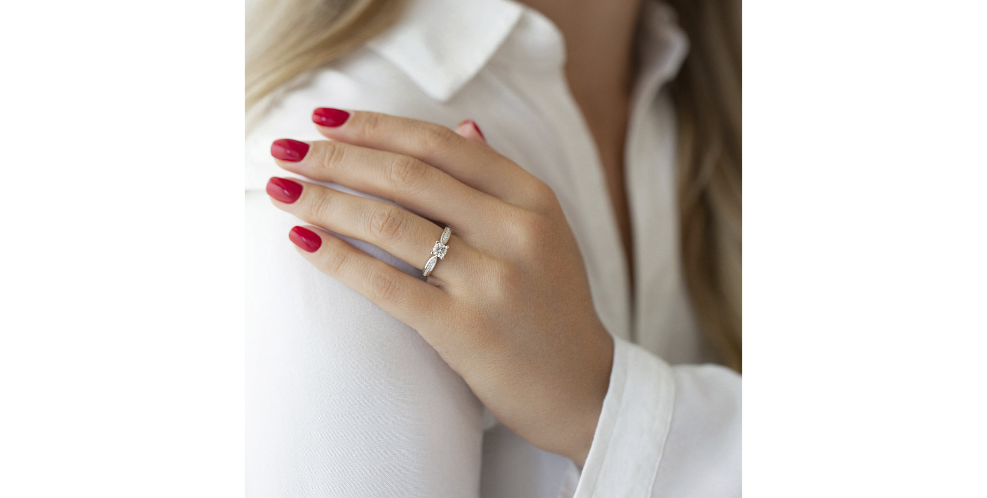 Prsten s diamanty Cezaria