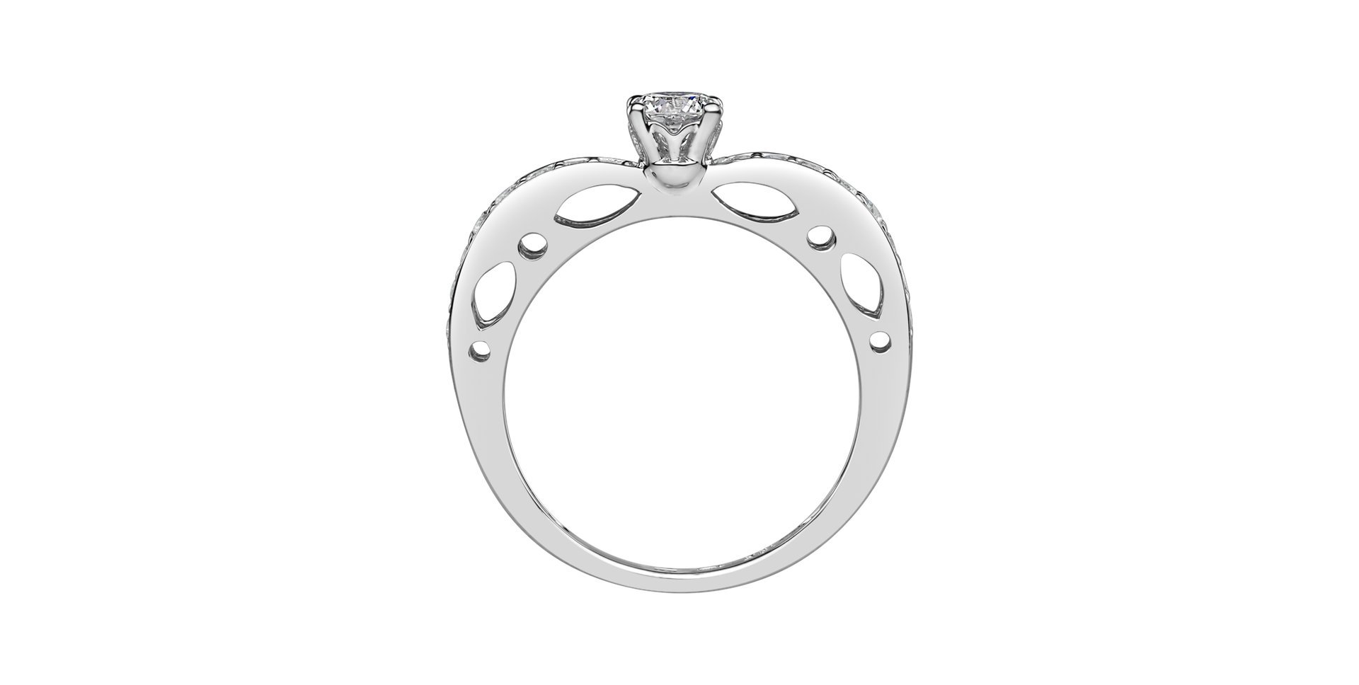 Prsten s diamanty Cezaria