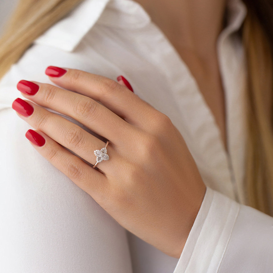 Prsten s diamanty Rosaleta