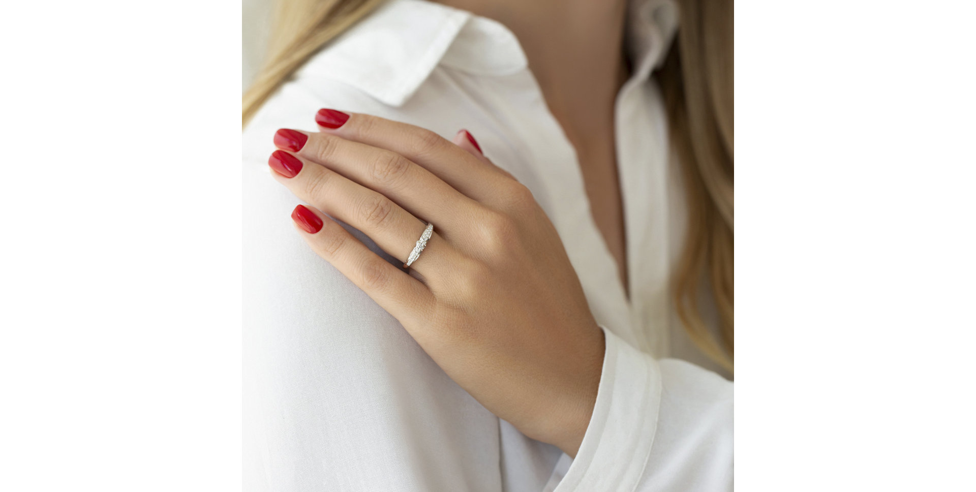 Prsten s diamanty Genovieve