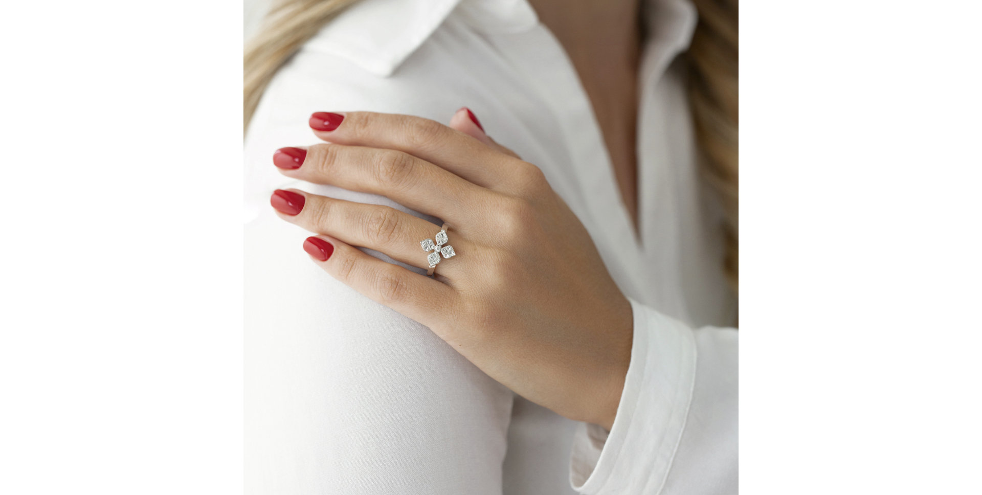 Prsten s diamanty Melaine