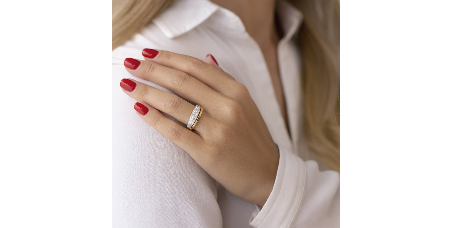 Prsten s diamanty Delphine