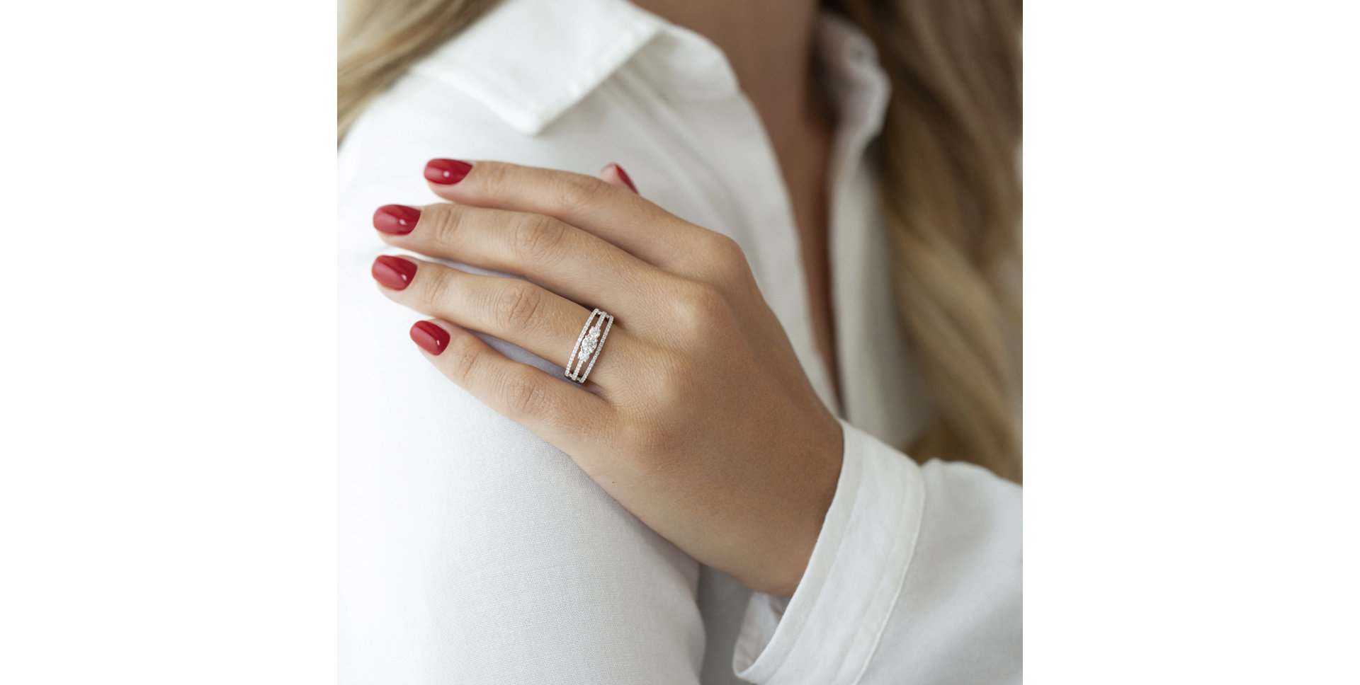 Prsten s diamanty Christine