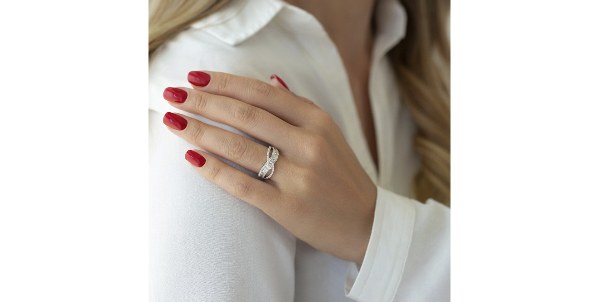 Prsten s diamanty Basile