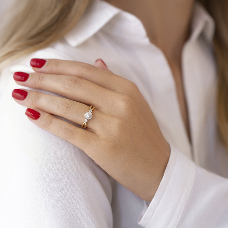 Prsten s diamanty Valérie