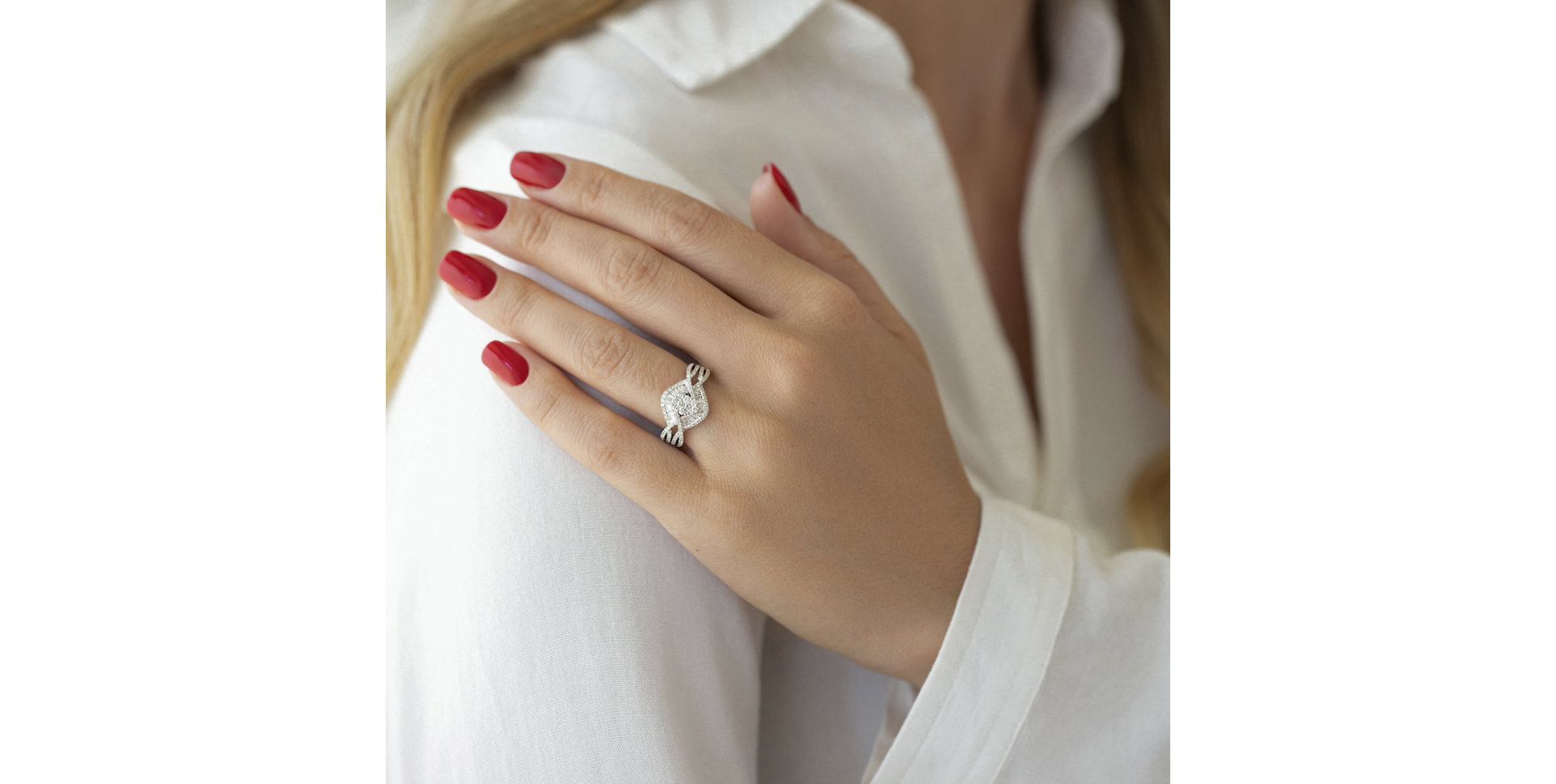 Prsten s diamanty Wandrille