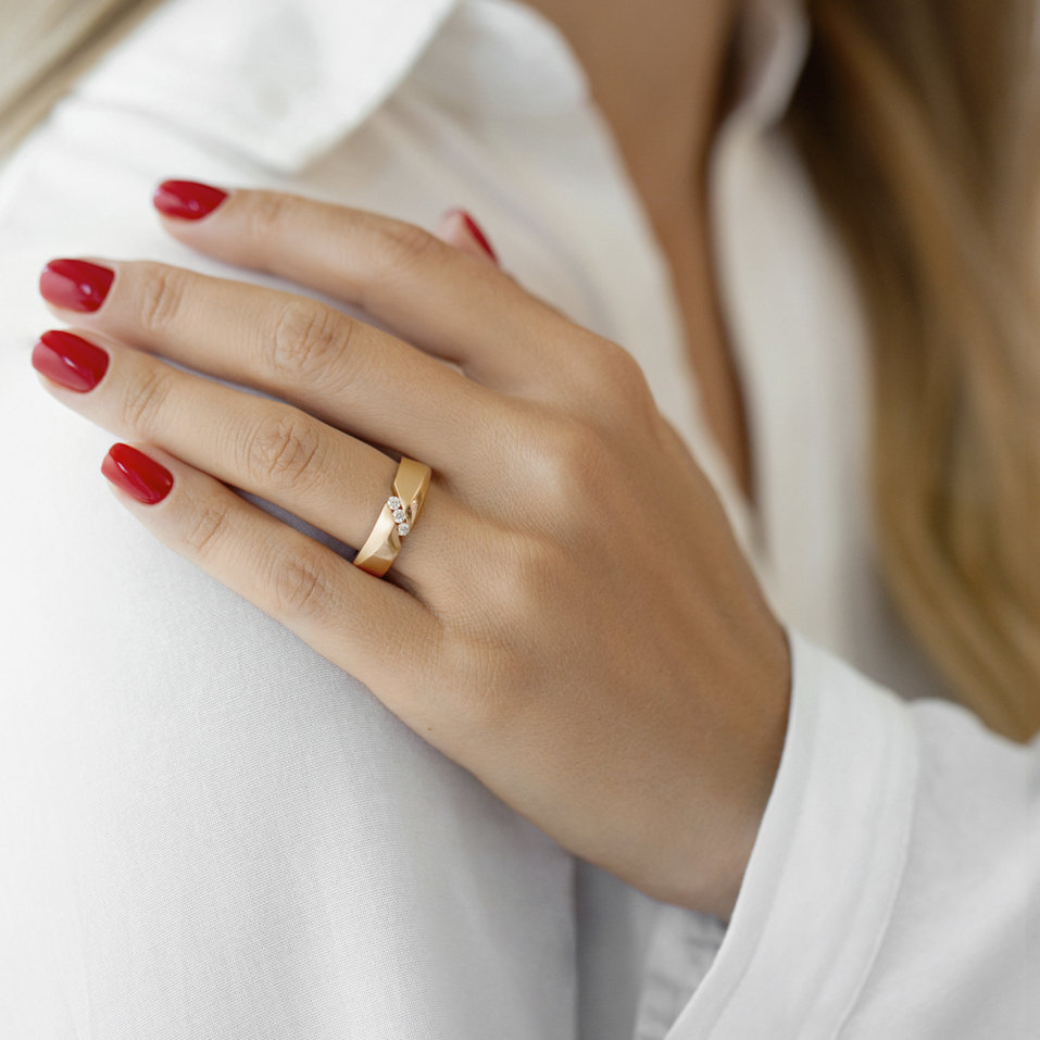 Prsten s diamanty Damian