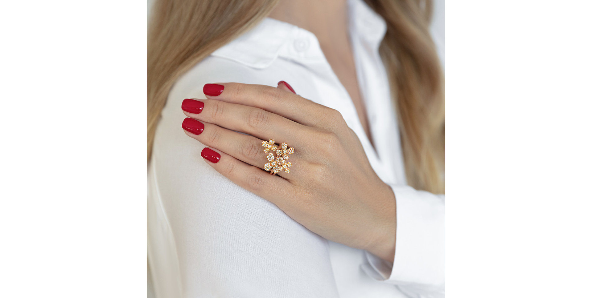 Prsten s diamanty Summer Garden