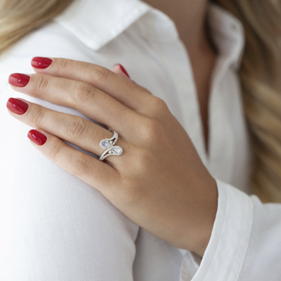 Prsten s diamanty Ségolène