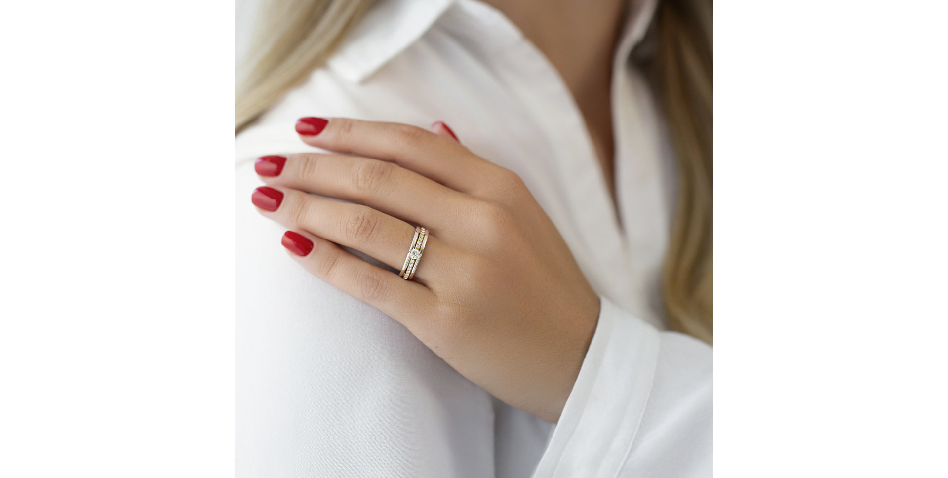 Prsten s diamanty Mysterious Dewdrop