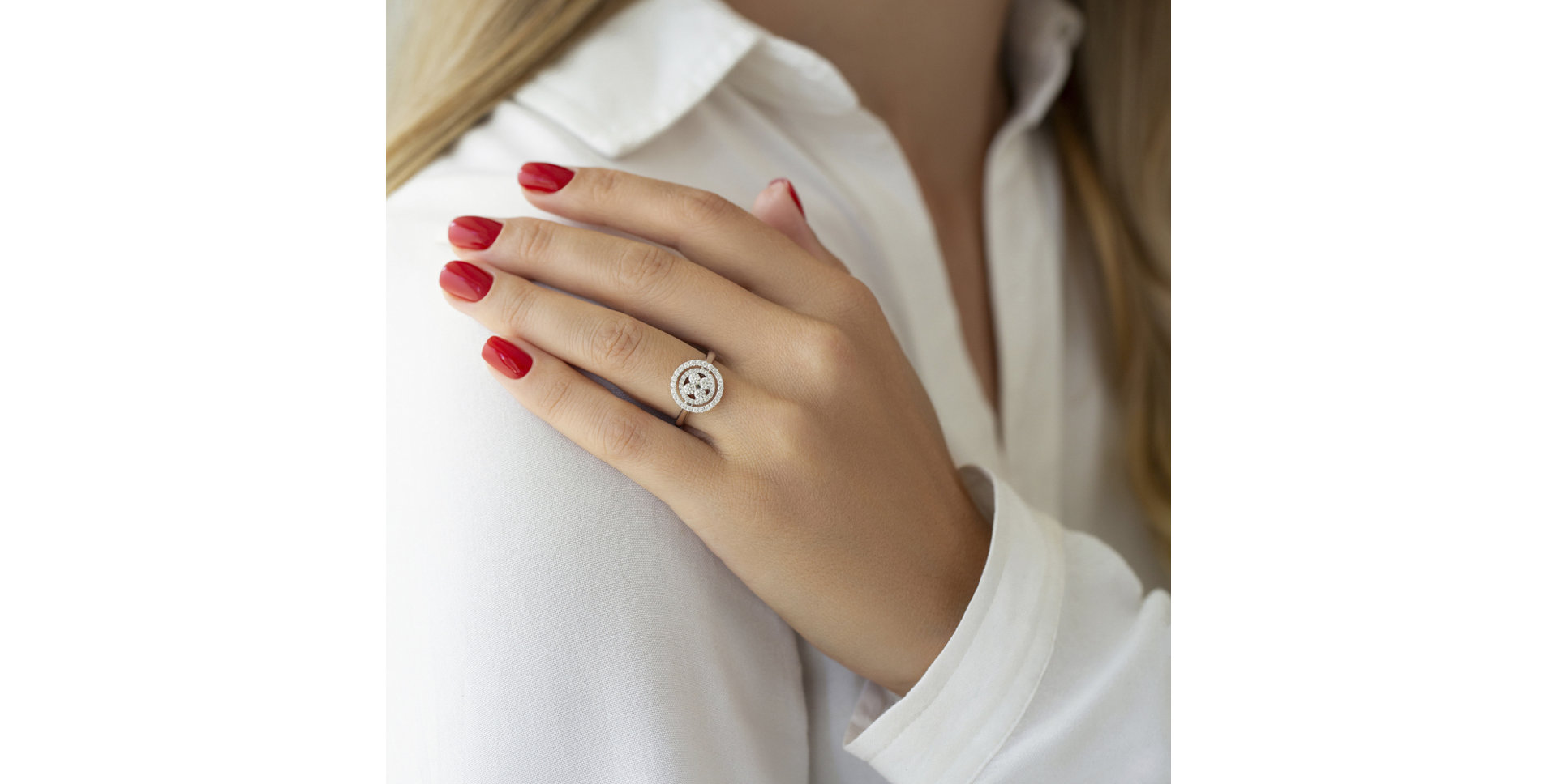 Prsten s diamanty a smaragdy Miracle Mythology