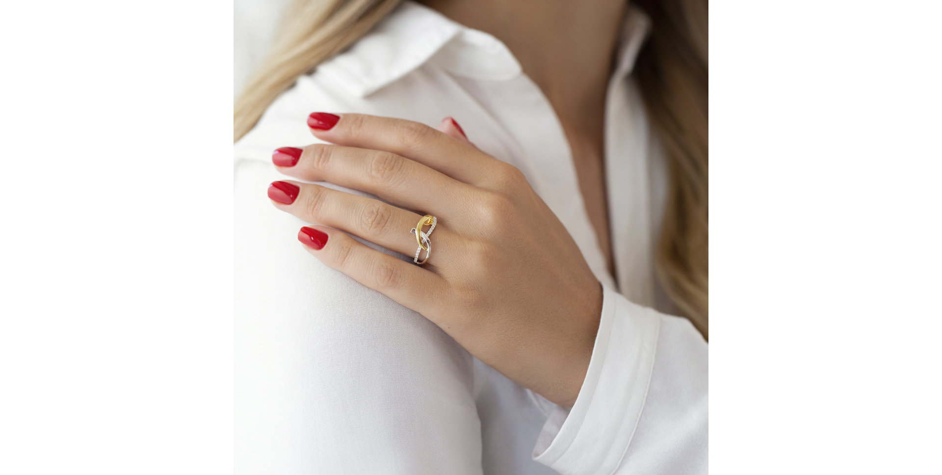 Prsten s diamanty Adelphe