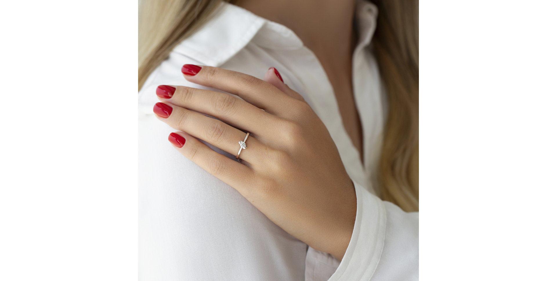 Prsten s diamantem Infinity Love