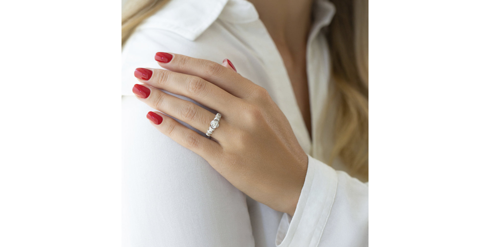 Prsten s diamanty Faustine