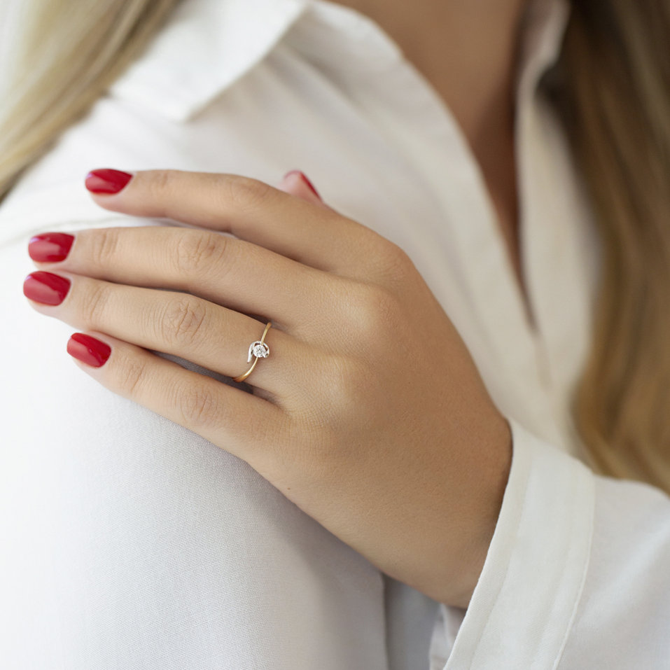 Prsten s diamantem Larrisa