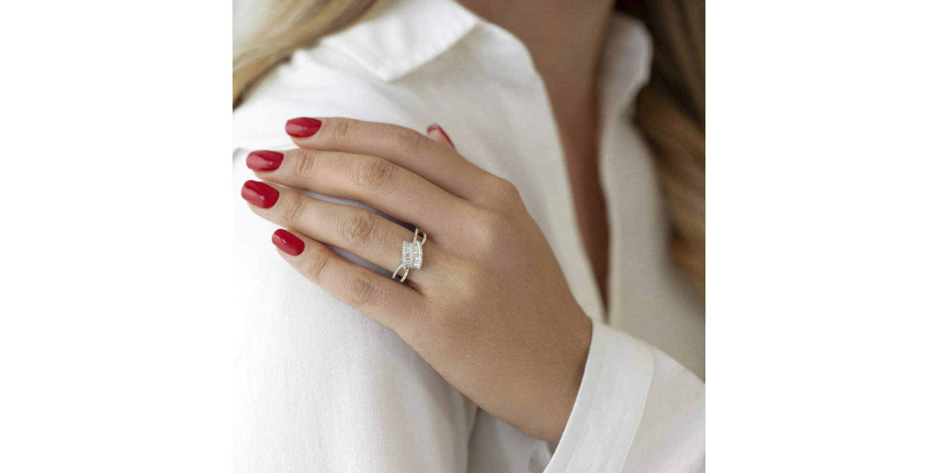 Prsten s diamanty Sybille