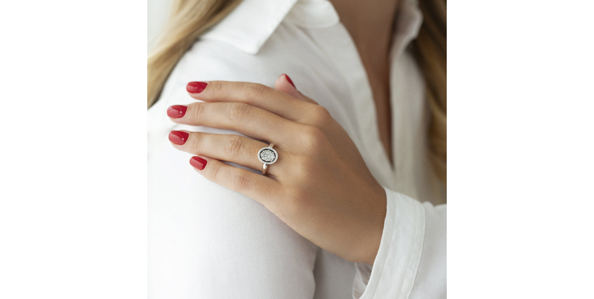 Prsten s diamanty Camélia