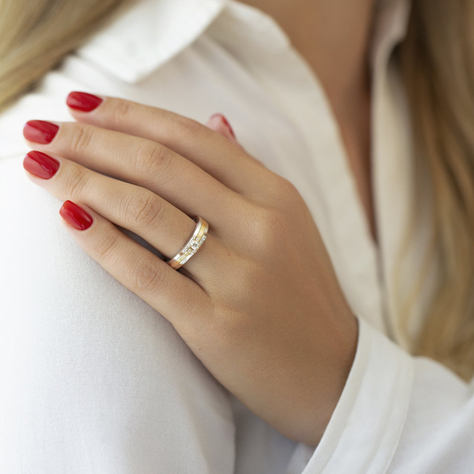 Prsten s diamanty Placide