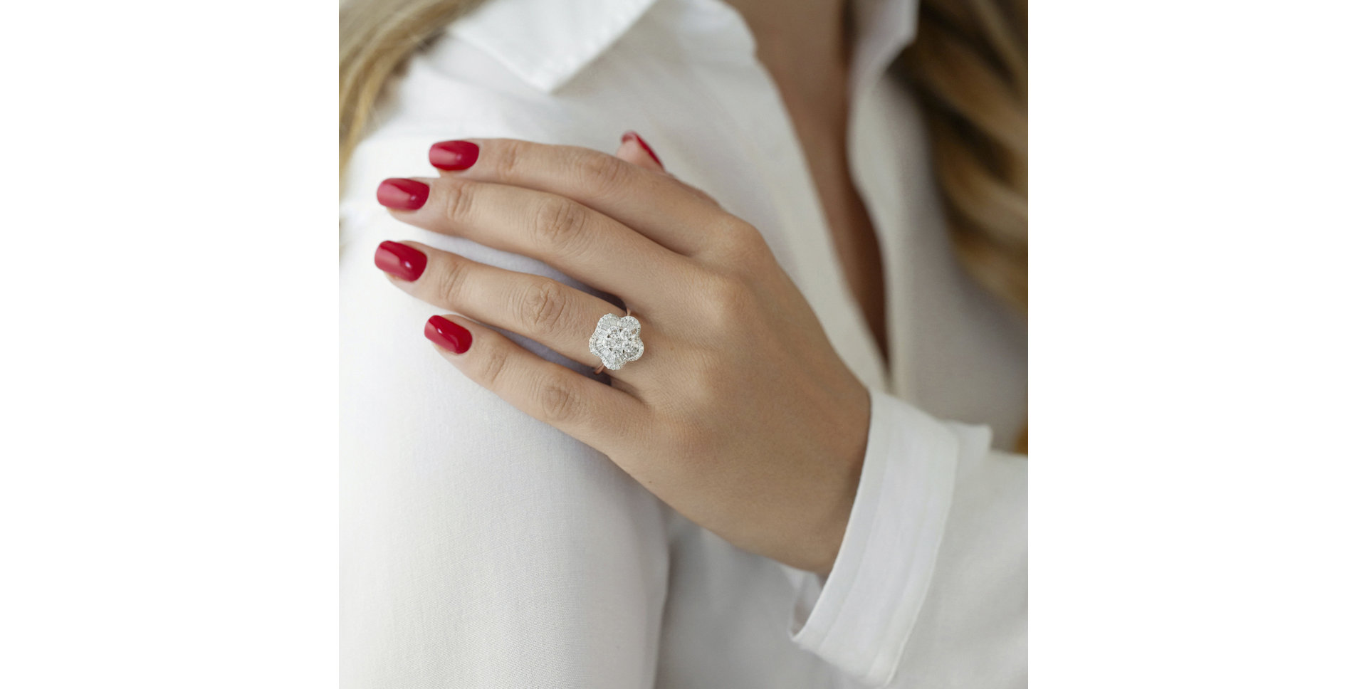 Prsten s diamanty Gwendoline