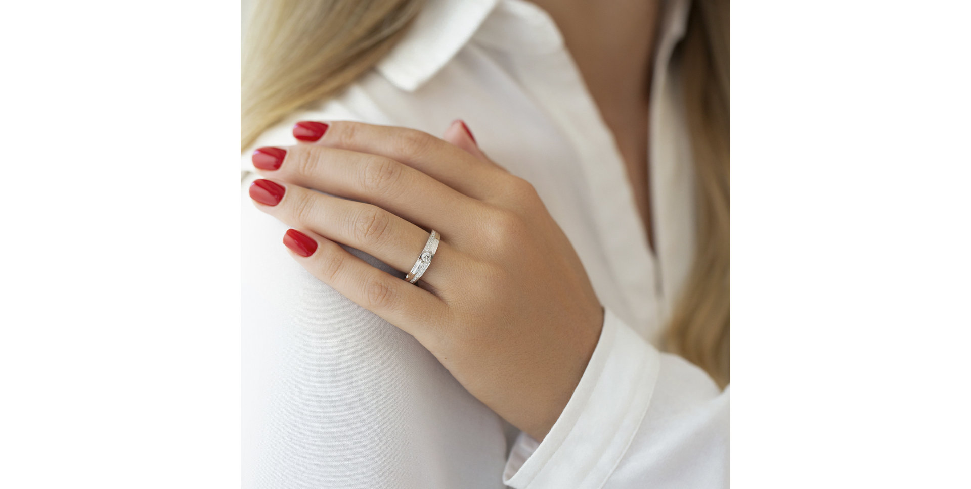 Prsten s diamanty Brilliant Crescent