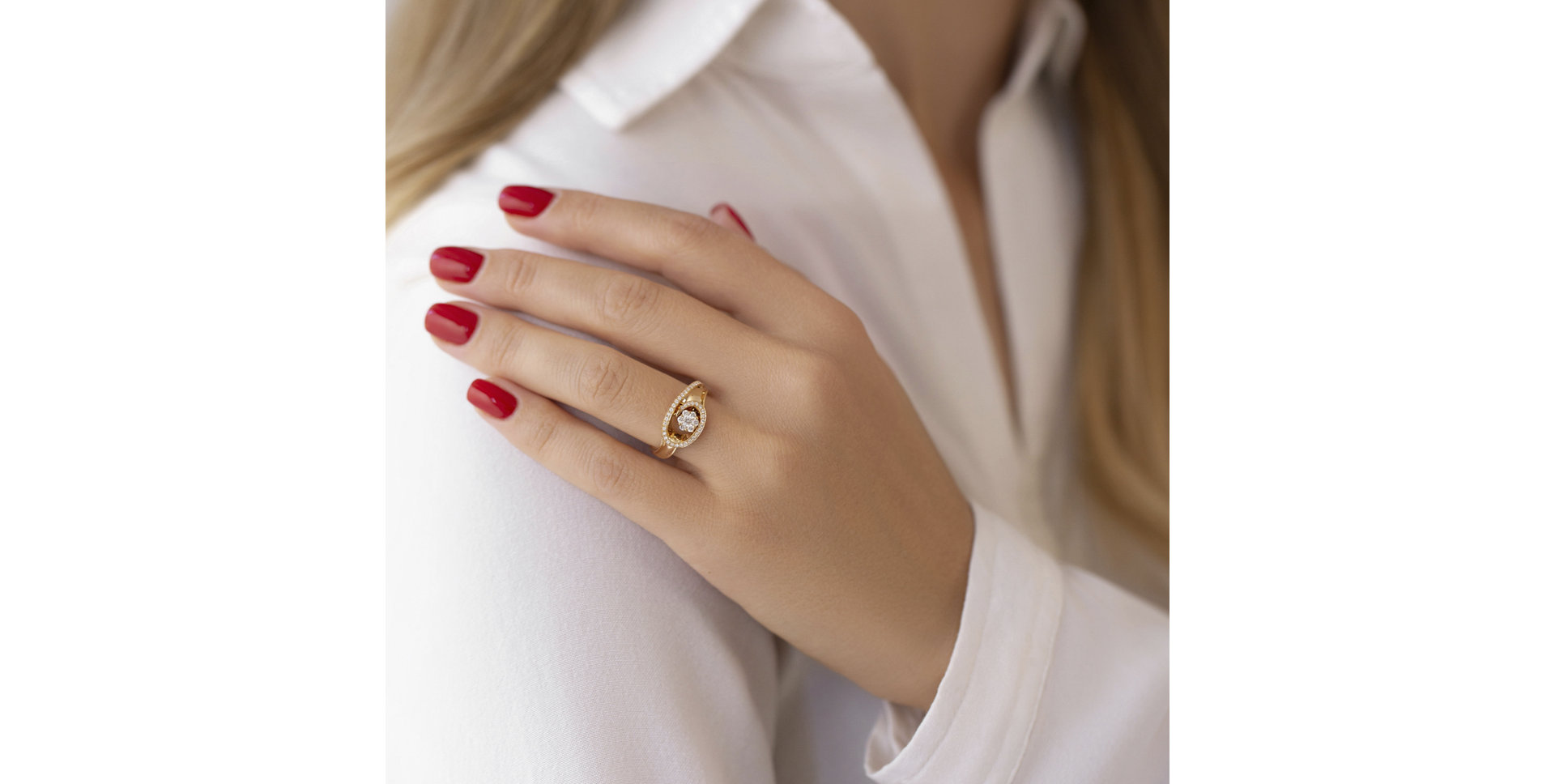 Prsten s diamanty Sunny Galaxy